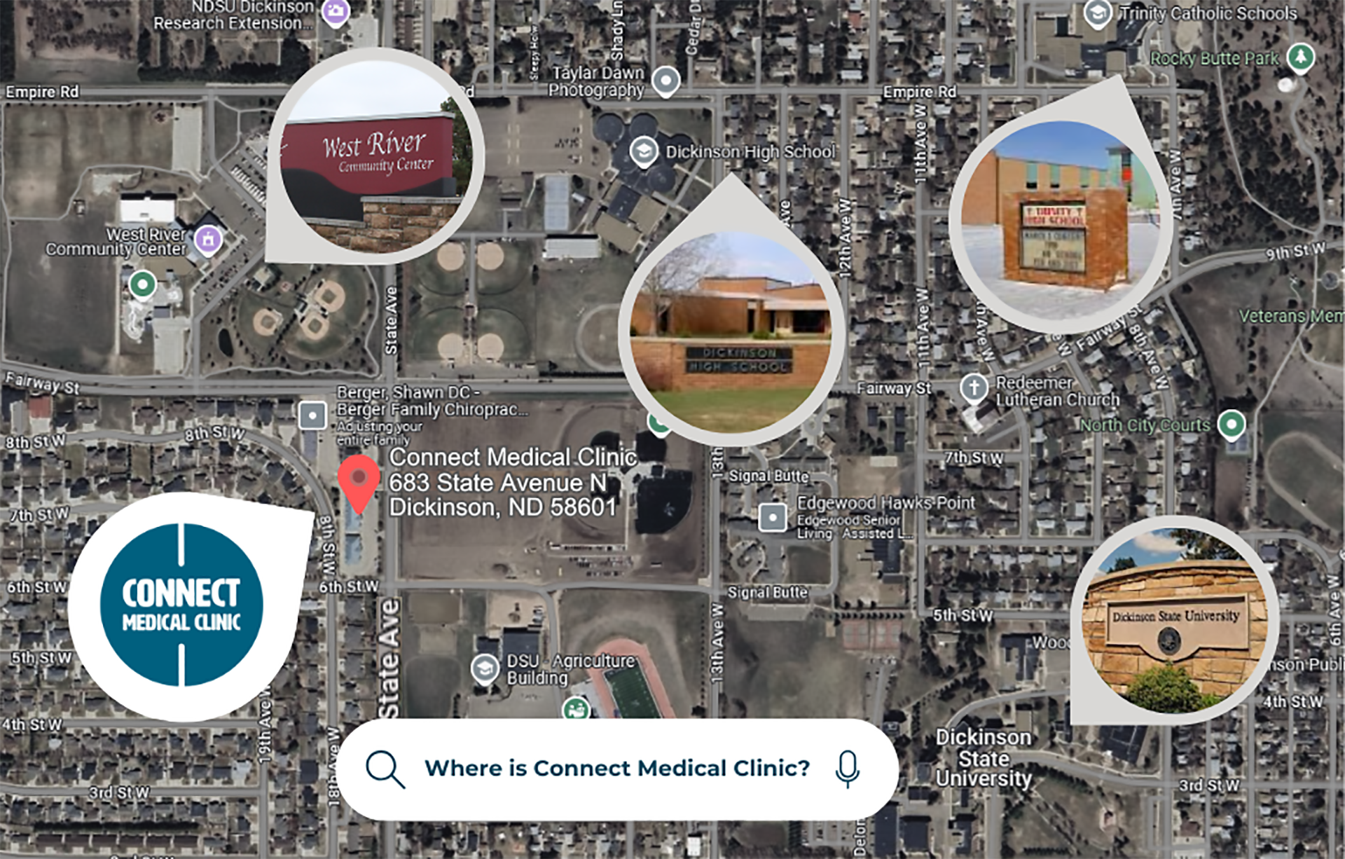 CONTACT_ MAP 683 State Avenue N Dickinson, ND 58601